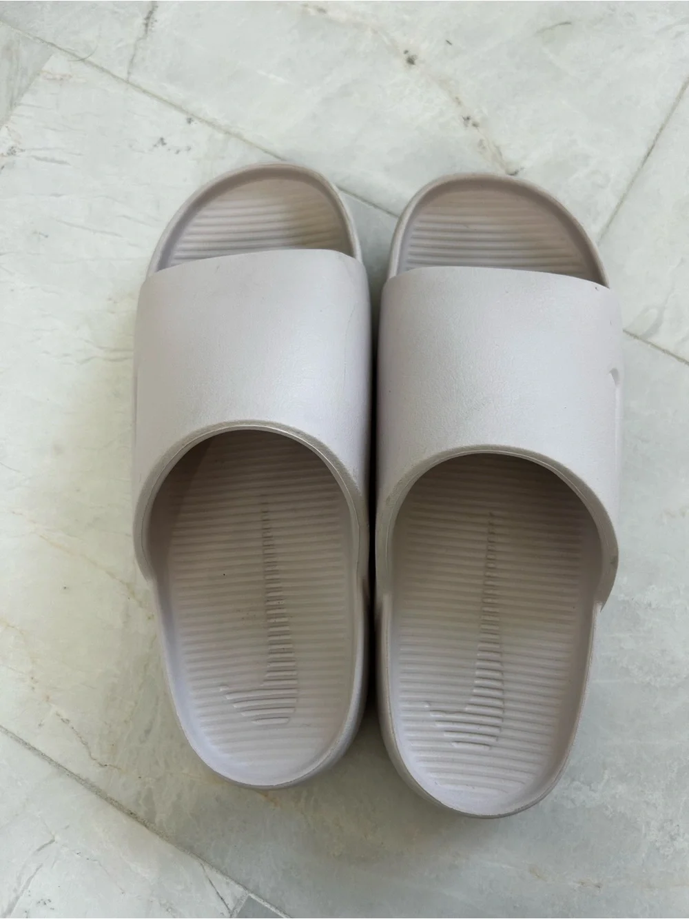 Nike Calm Slide Sandals in Barely Pinm